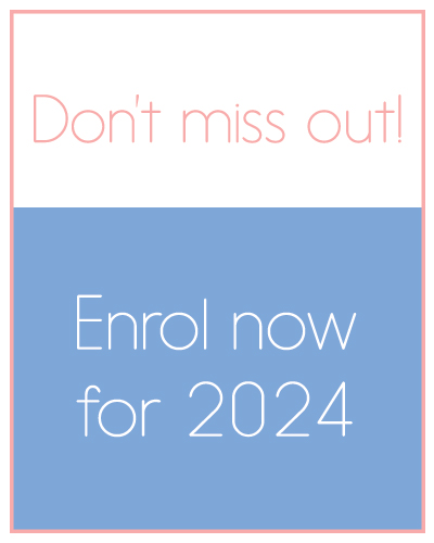 Don't miss out. Enrol now for 2024